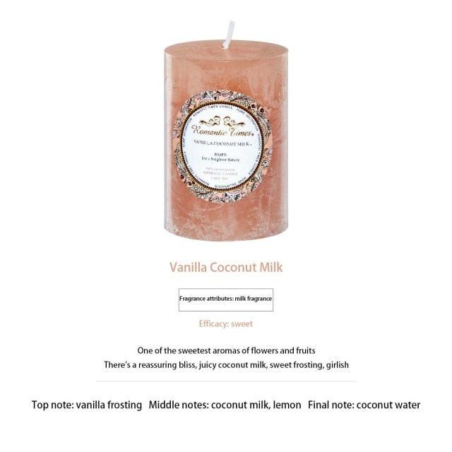 Smokeless Soy Wax Scented Candles Scented Pillar Candles Dripless Clean Burning Smokeless Dinner Candle For Wedding Party Restaurants Home Candles Church Wedding Birthday Holiday Scented Buddhist Creative Candles Stevvex