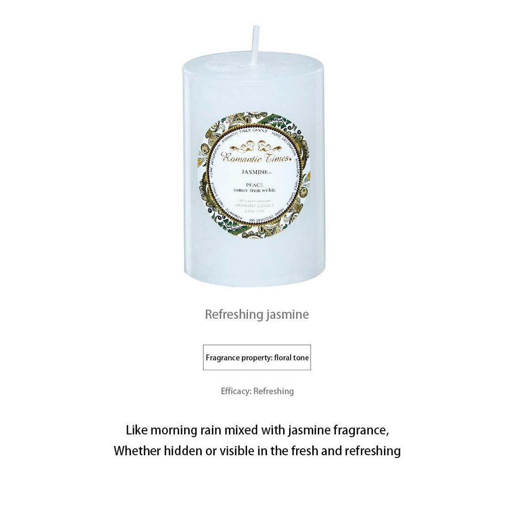 Smokeless Soy Wax Scented Candles Scented Pillar Candles Dripless Clean Burning Smokeless Dinner Candle For Wedding Party Restaurants Home Candles Church Wedding Birthday Holiday Scented Buddhist Creative Candles Stevvex