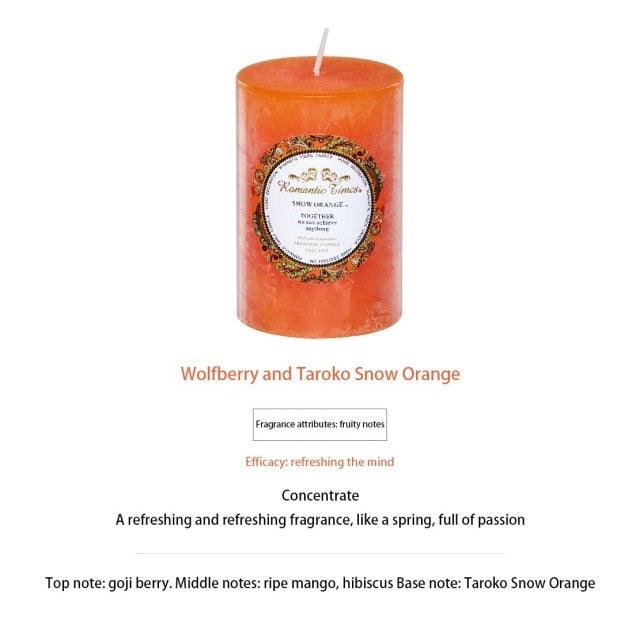 Smokeless Soy Wax Scented Candles Scented Pillar Candles Dripless Clean Burning Smokeless Dinner Candle For Wedding Party Restaurants Home Candles Church Wedding Birthday Holiday Scented Buddhist Creative Candles Stevvex