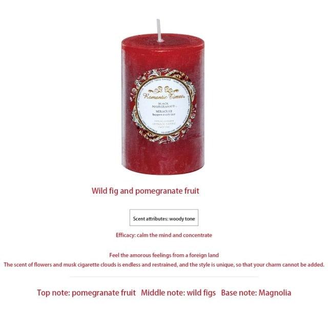 Smokeless Soy Wax Scented Candles Scented Pillar Candles Dripless Clean Burning Smokeless Dinner Candle For Wedding Party Restaurants Home Candles Church Wedding Birthday Holiday Scented Buddhist Creative Candles Stevvex