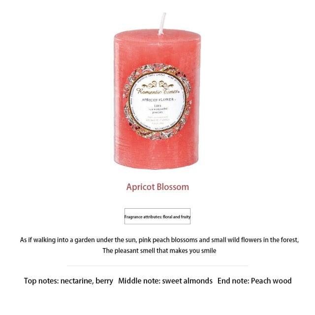Smokeless Soy Wax Scented Candles Scented Pillar Candles Dripless Clean Burning Smokeless Dinner Candle For Wedding Party Restaurants Home Candles Church Wedding Birthday Holiday Scented Buddhist Creative Candles Stevvex