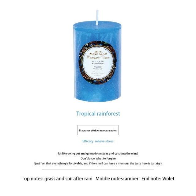 Smokeless Soy Wax Scented Candles Scented Pillar Candles Dripless Clean Burning Smokeless Dinner Candle For Wedding Party Restaurants Home Candles Church Wedding Birthday Holiday Scented Buddhist Creative Candles Stevvex