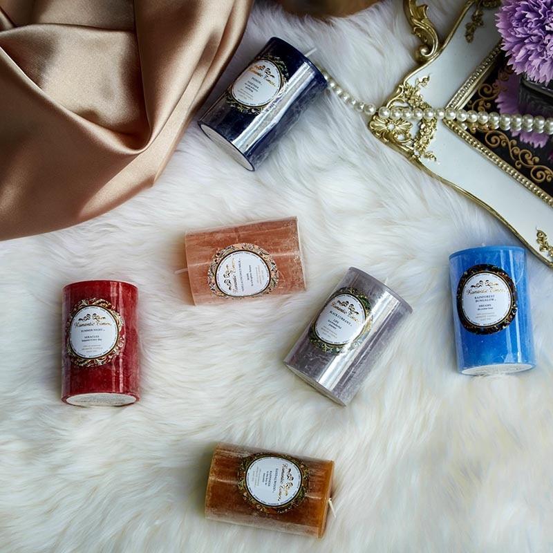 Smokeless Soy Wax Scented Candles Scented Pillar Candles Dripless Clean Burning Smokeless Dinner Candle For Wedding Party Restaurants Home Candles Church Wedding Birthday Holiday Scented Buddhist Creative Candles Stevvex
