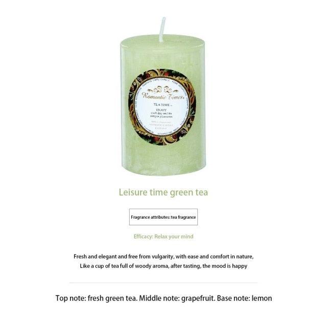 Smokeless Soy Wax Scented Candles Scented Pillar Candles Dripless Clean Burning Smokeless Dinner Candle For Wedding Party Restaurants Home Candles Church Wedding Birthday Holiday Scented Buddhist Creative Candles Stevvex