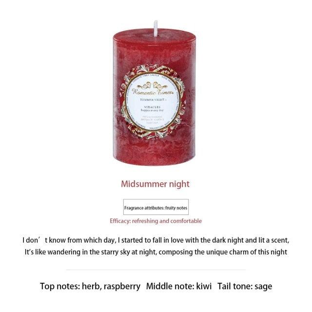 Smokeless Soy Wax Scented Candles Scented Pillar Candles Dripless Clean Burning Smokeless Dinner Candle For Wedding Party Restaurants Home Candles Church Wedding Birthday Holiday Scented Buddhist Creative Candles Stevvex