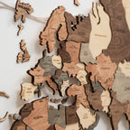 3D LED Wooden World Map 3.0 Smokey - SJB-DIAMOND ELITES