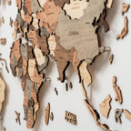 3D LED Wooden World Map 3.0 Smokey - SJB-DIAMOND ELITES