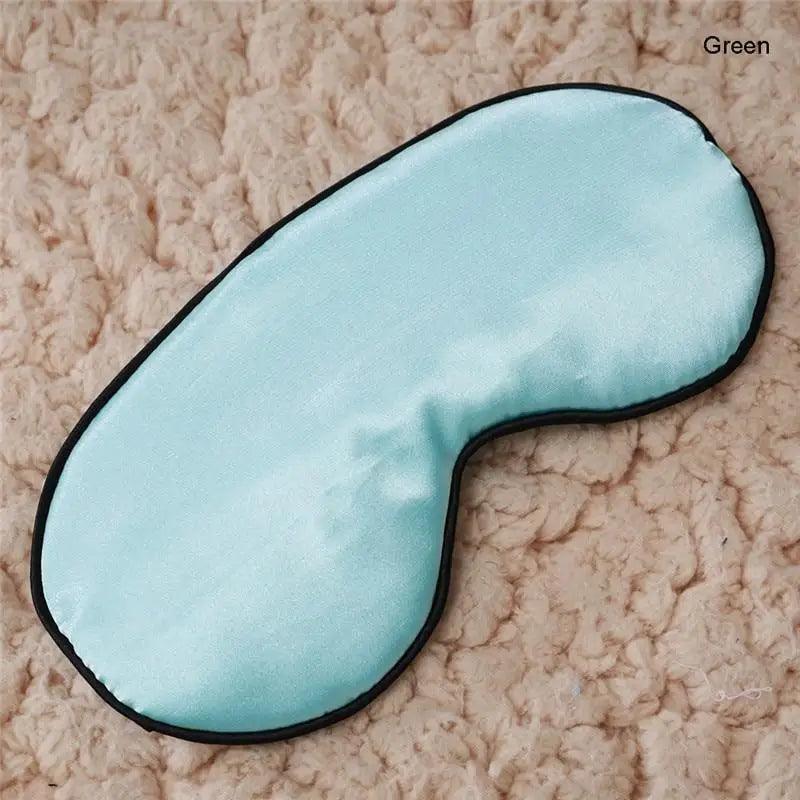 Smooth Pure Silk Sleep Rest Eye Mask Padded Shade Cover Travel Relax Eye Mask Sleeping Mask Comfortable Sleep Eye Cover With Adjustable Strap Stevvex
