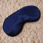 Smooth Pure Silk Sleep Rest Eye Mask Padded Shade Cover Travel Relax Eye Mask Sleeping Mask Comfortable Sleep Eye Cover With Adjustable Strap Stevvex