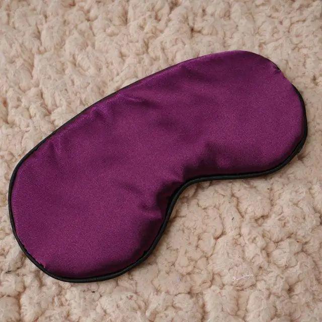 Smooth Pure Silk Sleep Rest Eye Mask Padded Shade Cover Travel Relax Eye Mask Sleeping Mask Comfortable Sleep Eye Cover With Adjustable Strap Stevvex