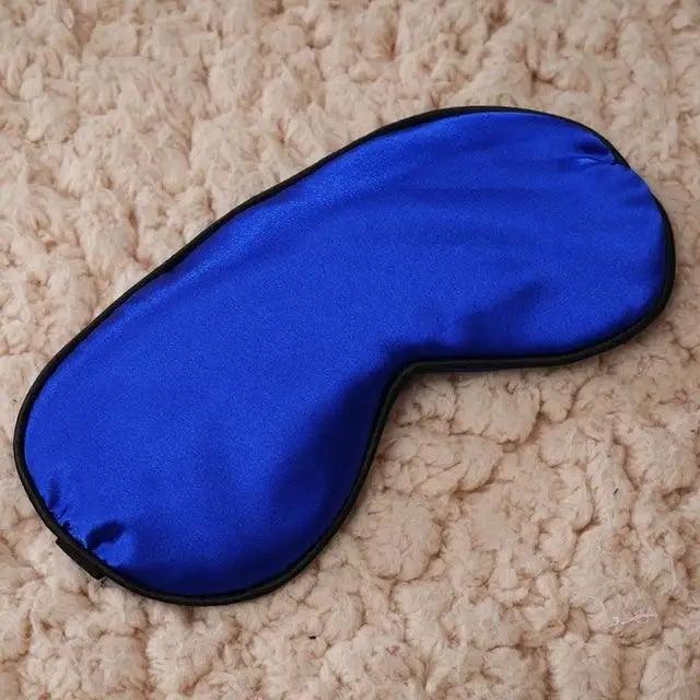 Smooth Pure Silk Sleep Rest Eye Mask Padded Shade Cover Travel Relax Eye Mask Sleeping Mask Comfortable Sleep Eye Cover With Adjustable Strap Stevvex