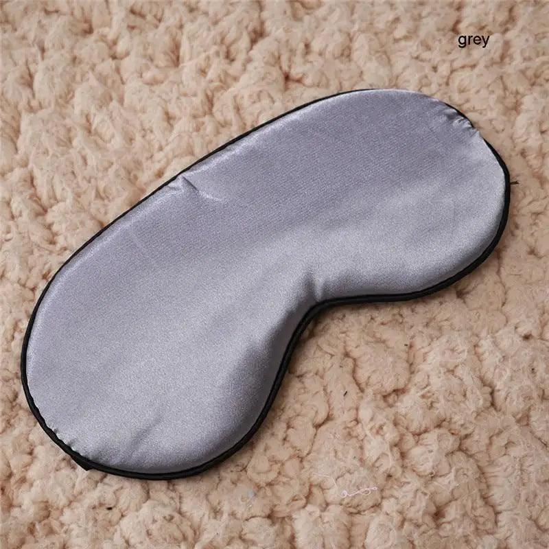 Smooth Pure Silk Sleep Rest Eye Mask Padded Shade Cover Travel Relax Eye Mask Sleeping Mask Comfortable Sleep Eye Cover With Adjustable Strap Stevvex
