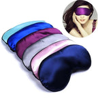Smooth Pure Silk Sleep Rest Eye Mask Padded Shade Cover Travel Relax Eye Mask Sleeping Mask Comfortable Sleep Eye Cover With Adjustable Strap Stevvex