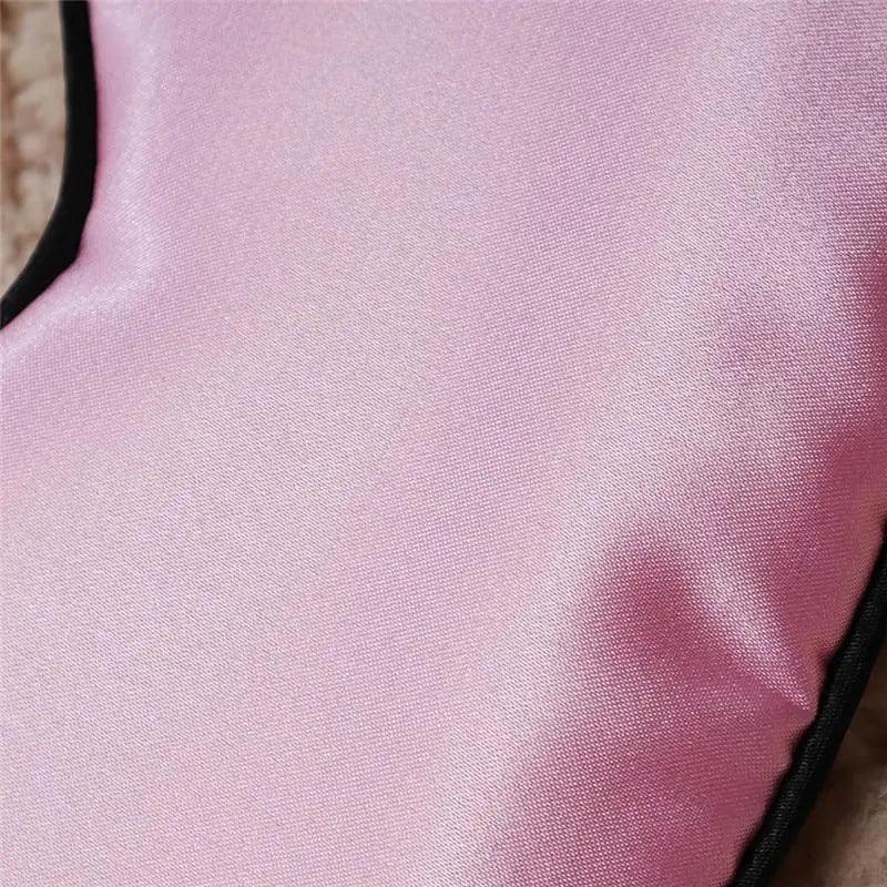 Smooth Pure Silk Sleep Rest Eye Mask Padded Shade Cover Travel Relax Eye Mask Sleeping Mask Comfortable Sleep Eye Cover With Adjustable Strap Stevvex