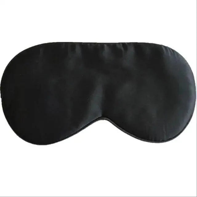 Smooth Pure Silk Sleep Rest Eye Mask Padded Shade Cover Travel Relax Eye Mask Sleeping Mask Comfortable Sleep Eye Cover With Adjustable Strap Stevvex