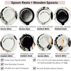 Spoon Rest And Wooden Spoon Set Custom Color Quote Choice Kitchen Gift BandsCo Straps
