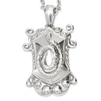 Snake Shield Pendant Necklace Gothic Serpent Jewelry