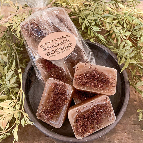 Snickerdoodle XL Wax Melts - 4 Large Cinnamon Sugar and Nutmeg Cubes BandsCo Straps