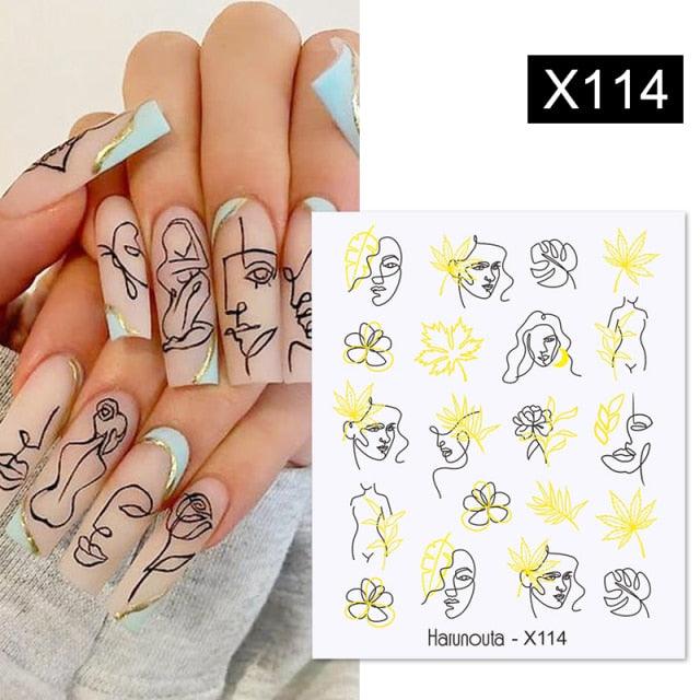 Snowflakes Nail Water Decals Christmas White Snow Transfer Sticker Decoration Slider Flower Leaf Manicuring Art Paper Tips Snowflake Bronzing Christmas Slider Nail Art 3D Decals Decoration Decals Snowflakes Elk Bear Christmas Xmas Stickers Stevvex