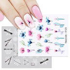Snowflakes Nail Water Decals Christmas White Snow Transfer Sticker Decoration Slider Flower Leaf Manicuring Art Paper Tips Snowflake Bronzing Christmas Slider Nail Art 3D Decals Decoration Decals Snowflakes Elk Bear Christmas Xmas Stickers Stevvex