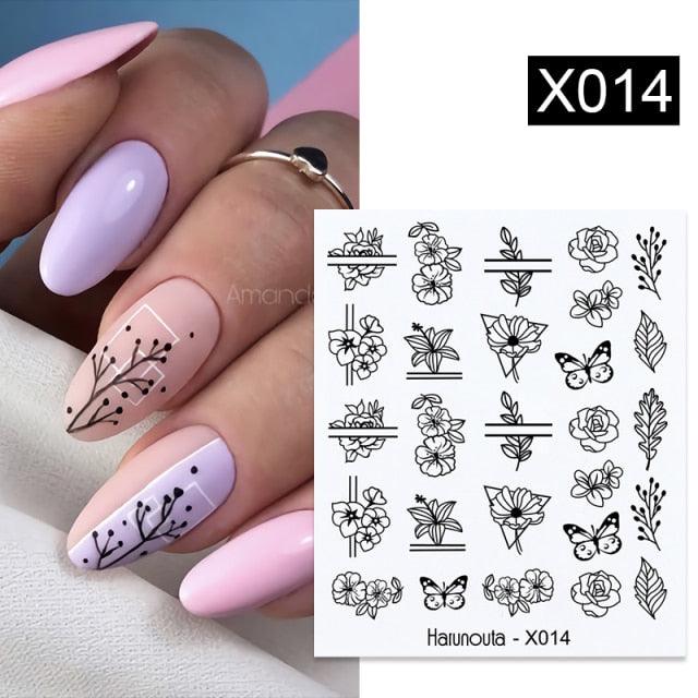 Snowflakes Nail Water Decals Christmas White Snow Transfer Sticker Decoration Slider Flower Leaf Manicuring Art Paper Tips Snowflake Bronzing Christmas Slider Nail Art 3D Decals Decoration Decals Snowflakes Elk Bear Christmas Xmas Stickers Stevvex