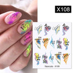 Snowflakes Nail Water Decals Christmas White Snow Transfer Sticker Decoration Slider Flower Leaf Manicuring Art Paper Tips Snowflake Bronzing Christmas Slider Nail Art 3D Decals Decoration Decals Snowflakes Elk Bear Christmas Xmas Stickers Stevvex