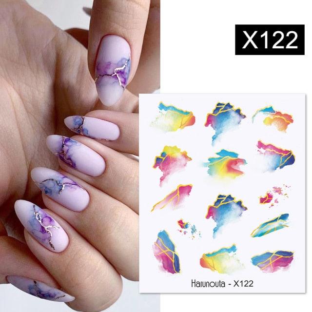 Snowflakes Nail Water Decals Christmas White Snow Transfer Sticker Decoration Slider Flower Leaf Manicuring Art Paper Tips Snowflake Bronzing Christmas Slider Nail Art 3D Decals Decoration Decals Snowflakes Elk Bear Christmas Xmas Stickers Stevvex
