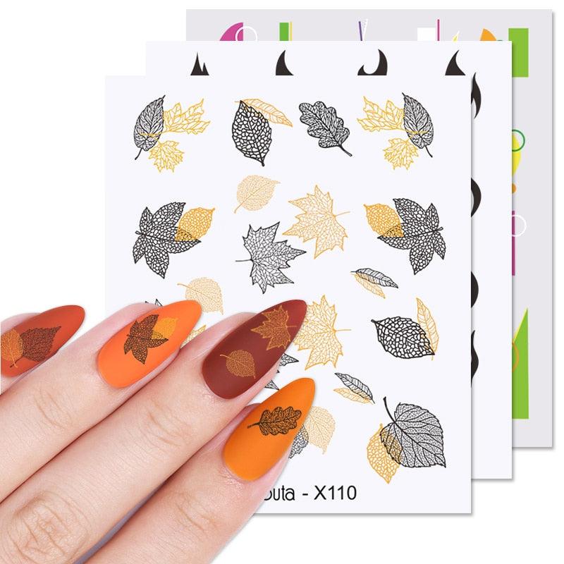 Snowflakes Nail Water Decals Christmas White Snow Transfer Sticker Decoration Slider Flower Leaf Manicuring Art Paper Tips Snowflake Bronzing Christmas Slider Nail Art 3D Decals Decoration Decals Snowflakes Elk Bear Christmas Xmas Stickers Stevvex