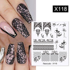 Snowflakes Nail Water Decals Christmas White Snow Transfer Sticker Decoration Slider Flower Leaf Manicuring Art Paper Tips Snowflake Bronzing Christmas Slider Nail Art 3D Decals Decoration Decals Snowflakes Elk Bear Christmas Xmas Stickers Stevvex