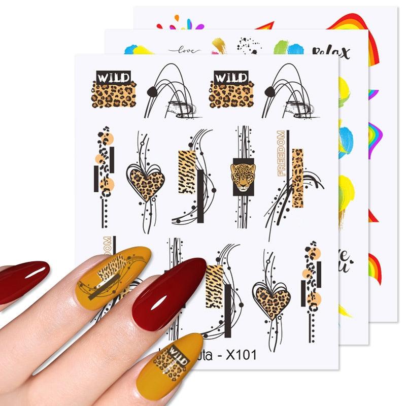 Snowflakes Nail Water Decals Christmas White Snow Transfer Sticker Decoration Slider Flower Leaf Manicuring Art Paper Tips Snowflake Bronzing Christmas Slider Nail Art 3D Decals Decoration Decals Snowflakes Elk Bear Christmas Xmas Stickers Stevvex