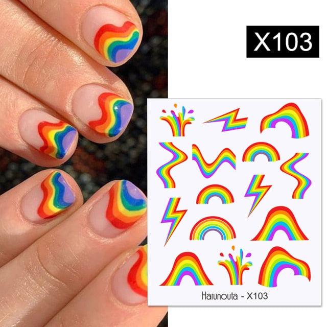 Snowflakes Nail Water Decals Christmas White Snow Transfer Sticker Decoration Slider Flower Leaf Manicuring Art Paper Tips Snowflake Bronzing Christmas Slider Nail Art 3D Decals Decoration Decals Snowflakes Elk Bear Christmas Xmas Stickers Stevvex