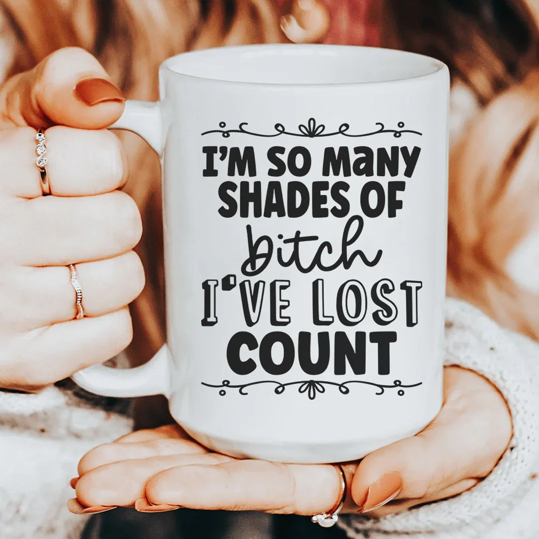 So Many Shades Ceramic Mug 15 oz Peachy Sunday