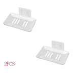 Soap Dish Suction Cup Soap Dish Soap Dish for Bathroom Case Soap Box Dish Storage Plate Drain Soap Box Soap Holder Transparent Soap Dish Drainer Tray - Suction Cup Soap Dish Holder Wall Mounted for Bathroom Shower