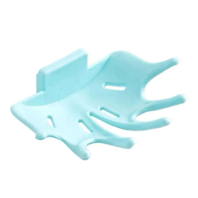 Soap Holder Bathroom Shower Dish Plates Storage Box With Drain Wall Mounted Self Adhesive Plastic Supplies Bathroom Soap Rack Suction Cup Bathroom Soap Dish Holder Shower Soap Dish Saver Tray Bar Soap Sponge Holder for Shower Bathroom Tub and Kitchen Stevvex