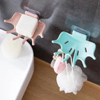Soap Holder Bathroom Shower Dish Plates Storage Box With Drain Wall Mounted Self Adhesive Plastic Supplies Bathroom Soap Rack Suction Cup Bathroom Soap Dish Holder Shower Soap Dish Saver Tray Bar Soap Sponge Holder for Shower Bathroom Tub and Kitchen Stevvex