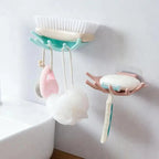 Soap Holder Bathroom Shower Dish Plates Storage Box With Drain Wall Mounted Self Adhesive Plastic Supplies Bathroom Soap Rack Suction Cup Bathroom Soap Dish Holder Shower Soap Dish Saver Tray Bar Soap Sponge Holder for Shower Bathroom Tub and Kitchen Stevvex