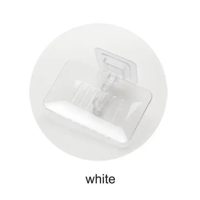 Soap Rack No Drilling Wall Mounted Double Layer Soap Holder Soap Sponge Dish Bathroom Accessories Soap Dishes Self Adhesive Soap Dish Bar Soap Holder Soap Dishes Tray Saver Case Box for Shower Bathroom Kitchen Dish Drainer Drying Rack Stevvex