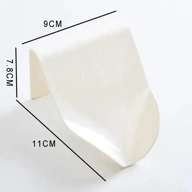 Soap Rack No Drilling Wall Mounted Double Layer Soap Holder Soap Sponge Dish Bathroom Accessories Soap Dishes Self Adhesive Soap Dish Bar Soap Holder Soap Dishes Tray Saver Case Box for Shower Bathroom Kitchen Dish Drainer Drying Rack Stevvex
