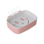 Soap Rack No Drilling Wall Mounted Double Layer Soap Holder Soap Sponge Dish Bathroom Accessories Soap Dishes Self Adhesive Soap Dish Bar Soap Holder Soap Dishes Tray Saver Case Box for Shower Bathroom Kitchen Dish Drainer Drying Rack Stevvex