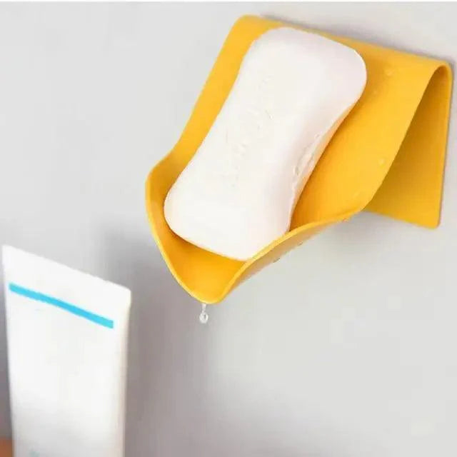 Soap Rack No Drilling Wall Mounted Double Layer Soap Holder Soap Sponge Dish Bathroom Accessories Soap Dishes Self Adhesive Soap Dish Bar Soap Holder Soap Dishes Tray Saver Case Box for Shower Bathroom Kitchen Dish Drainer Drying Rack Stevvex