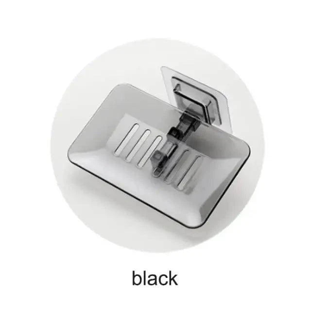 Soap Rack No Drilling Wall Mounted Double Layer Soap Holder Soap Sponge Dish Bathroom Accessories Soap Dishes Self Adhesive Soap Dish Bar Soap Holder Soap Dishes Tray Saver Case Box for Shower Bathroom Kitchen Dish Drainer Drying Rack Stevvex