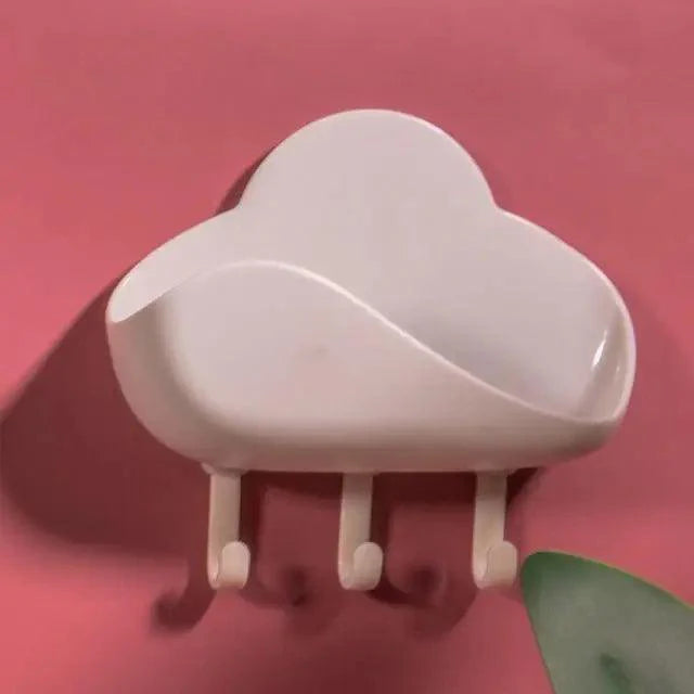 Soap Rack No Drilling Wall Mounted Double Layer Soap Holder Soap Sponge Dish Bathroom Accessories Soap Dishes Self Adhesive Soap Dish Bar Soap Holder Soap Dishes Tray Saver Case Box for Shower Bathroom Kitchen Dish Drainer Drying Rack Stevvex