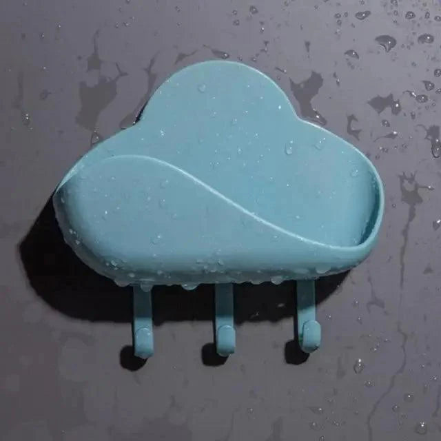 Soap Rack No Drilling Wall Mounted Double Layer Soap Holder Soap Sponge Dish Bathroom Accessories Soap Dishes Self Adhesive Soap Dish Bar Soap Holder Soap Dishes Tray Saver Case Box for Shower Bathroom Kitchen Dish Drainer Drying Rack Stevvex