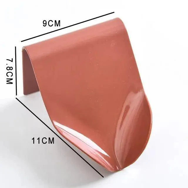 Soap Rack No Drilling Wall Mounted Double Layer Soap Holder Soap Sponge Dish Bathroom Accessories Soap Dishes Self Adhesive Soap Dish Bar Soap Holder Soap Dishes Tray Saver Case Box for Shower Bathroom Kitchen Dish Drainer Drying Rack Stevvex