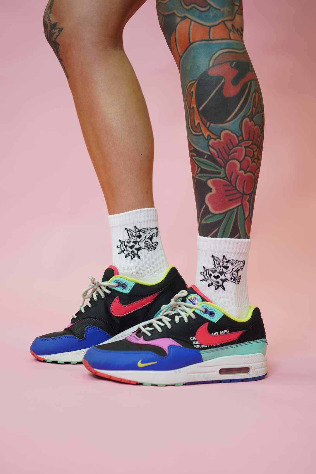 Thrash Happy Quarter Crew Socks Thrash Happy