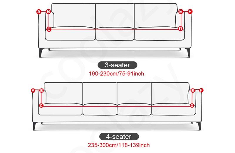 Sofa Cover Geometric Couch Cover Elastic Sofa Cover for Living Room Pets Corner L Shaped Chaise Longue Sofa Slipcover Shaped Sofa Slipcovers with Elastic Bottom, Jacquard Chaise Lounge Set for Living Room Stevvex