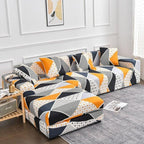 Sofa Cover Geometric Couch Cover Elastic Sofa Cover for Living Room Pets Corner L Shaped Chaise Longue Sofa Slipcover Shaped Sofa Slipcovers with Elastic Bottom, Jacquard Chaise Lounge Set for Living Room Stevvex
