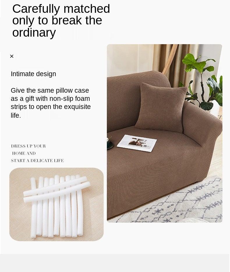 Sofa Cover Waterproof Waffle Sofa Cover All-Inclusive Thick  Sofa Towel Waterproof Sofa Cushion Waterproof Couch Cover Dual Waterproof Sofa Cover Stretch Jacquard Sofa Slipcover Leakproof Furniture Protector For Kids Stevvex