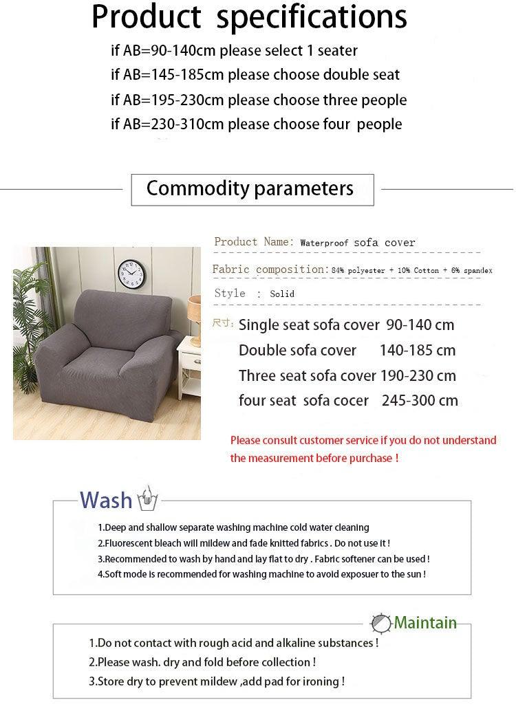 Sofa Cover Waterproof Waffle Sofa Cover All-Inclusive Thick  Sofa Towel Waterproof Sofa Cushion Waterproof Couch Cover Dual Waterproof Sofa Cover Stretch Jacquard Sofa Slipcover Leakproof Furniture Protector For Kids Stevvex