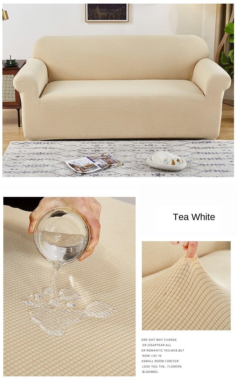Sofa Cover Waterproof Waffle Sofa Cover All-Inclusive Thick  Sofa Towel Waterproof Sofa Cushion Waterproof Couch Cover Dual Waterproof Sofa Cover Stretch Jacquard Sofa Slipcover Leakproof Furniture Protector For Kids Stevvex